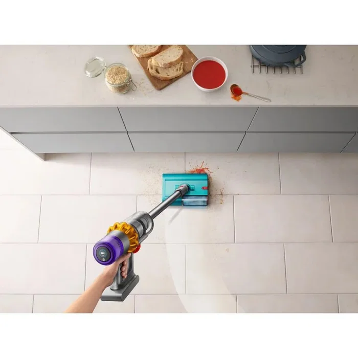Dyson V15s Detect Submarine Aspiradora de escoba 2 en 1 Níquel, Amarillo